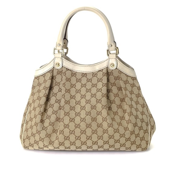 Gucci Canvas Sukey Large Tote Bag - Picture 5 of 9